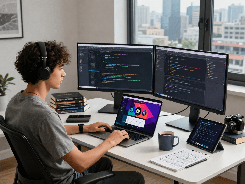Developing a spotify mod application in a modern workspace.