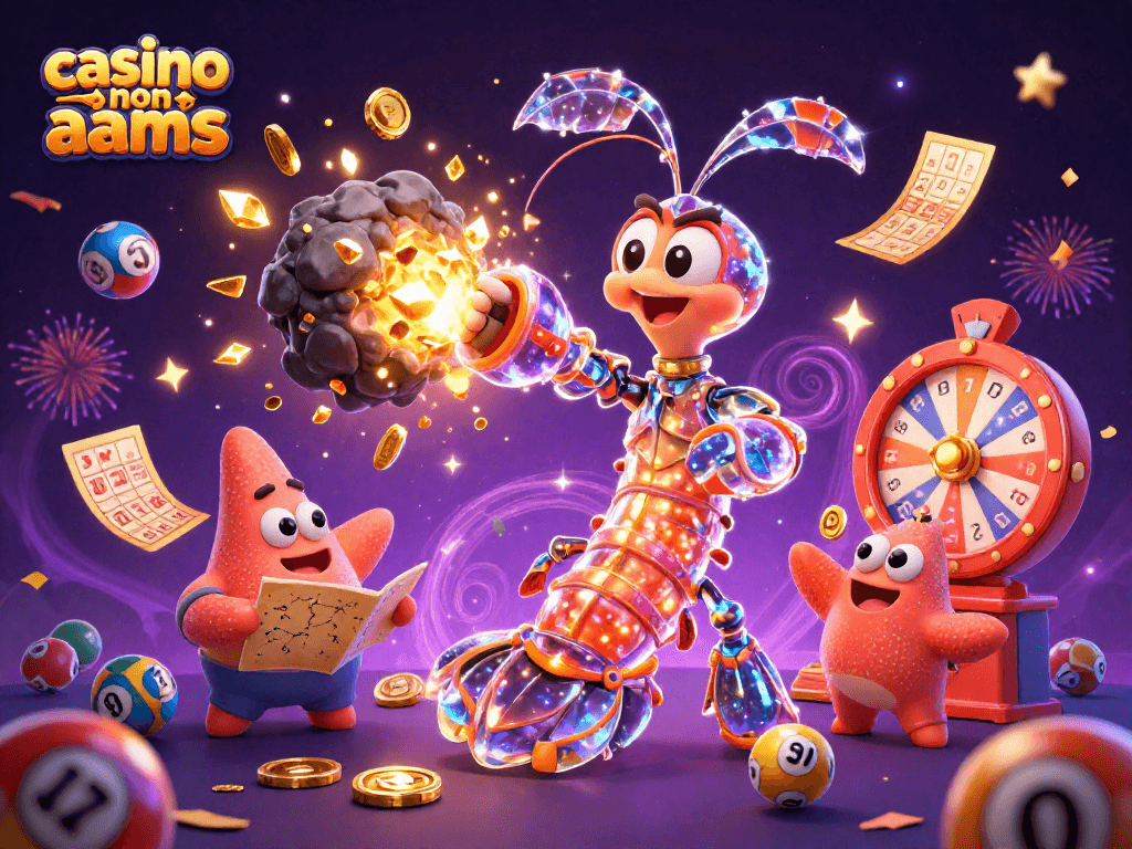 Allena la tua fortuna nei casino non aams con una vibrante esplosione di gemme e i personaggi galattici.