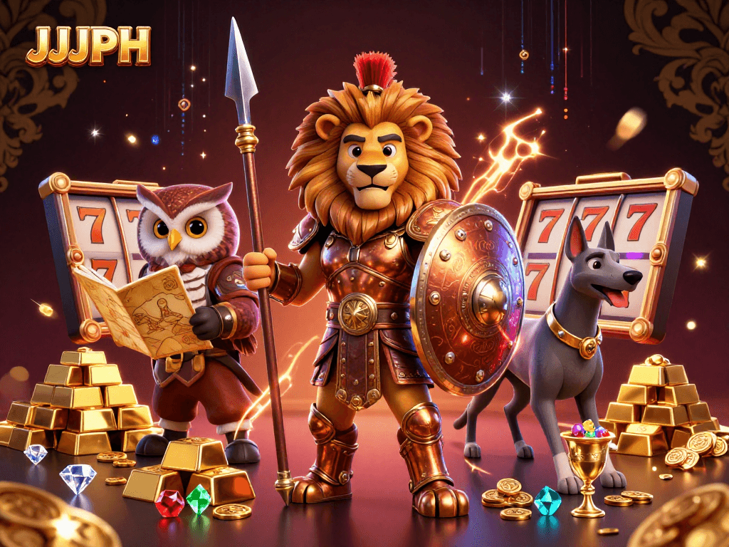 Engage with JJJPH through an exciting 3D casino adventure filled with treasures and strategies.