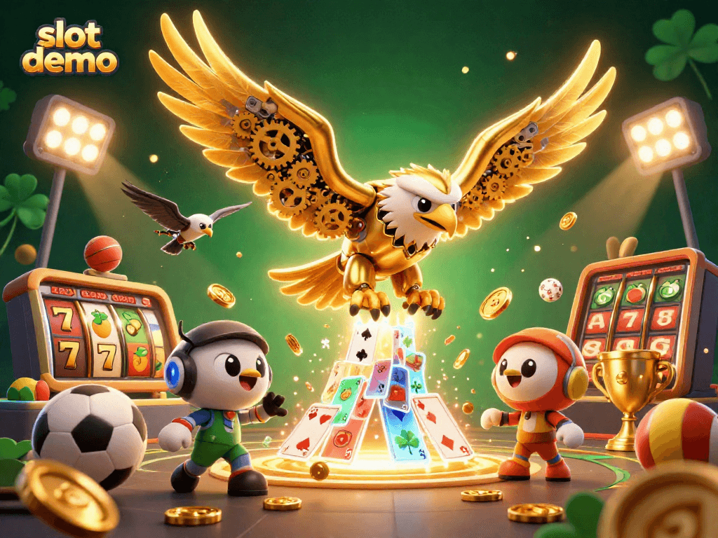 Slot demo memperlihatkan simulasi permainan dengan simbol dan elemen kasino yang menarik.
