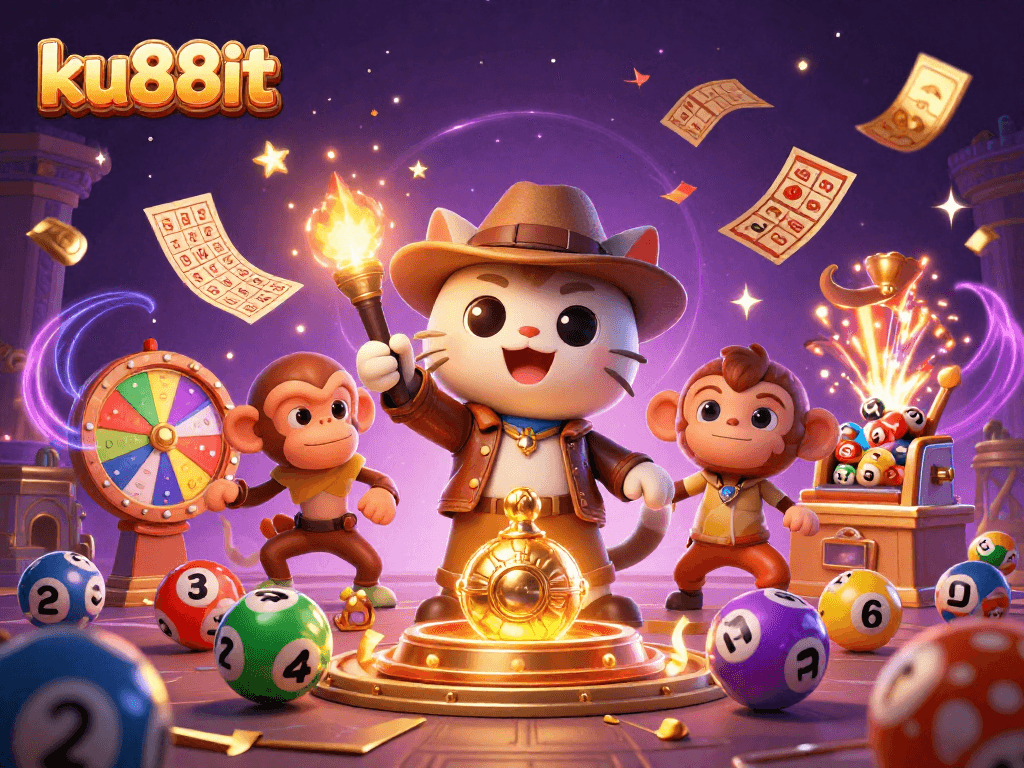 Engage in thrilling bets at ku88it with dynamic casino scenes and vibrant lottery action.