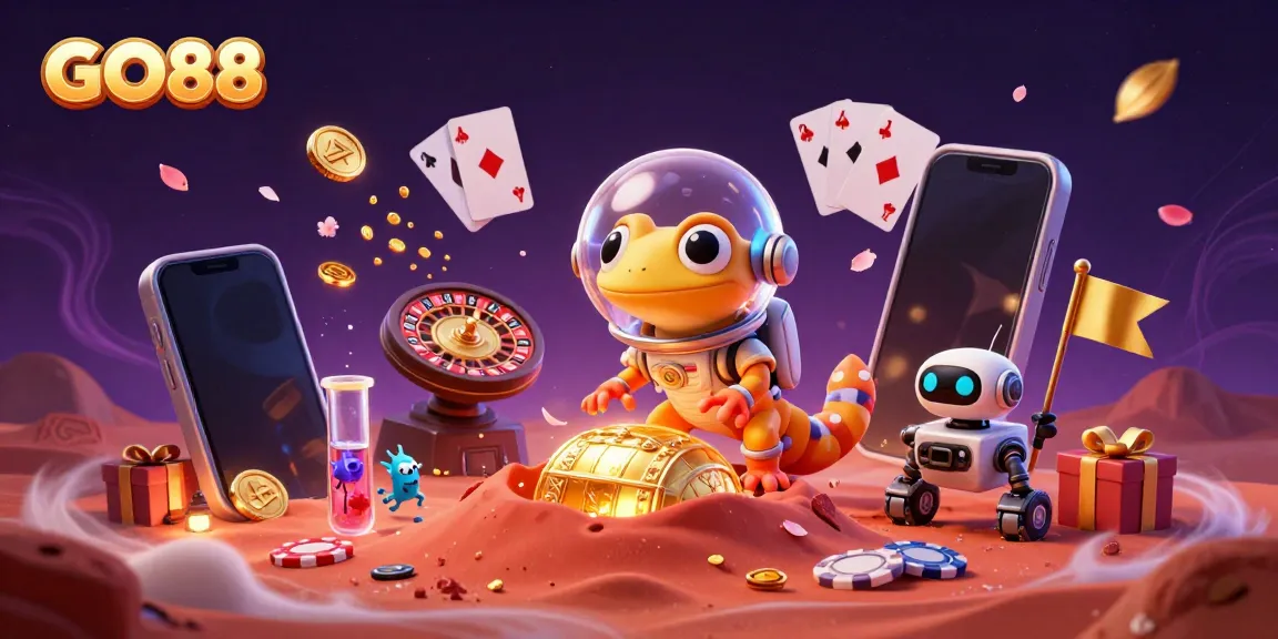 Engage with GO88's vibrant casino adventures in a galaxy of games and alien excitement.