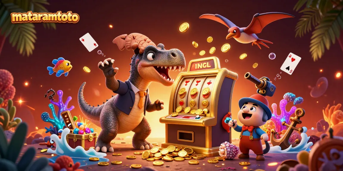 Experience the excitement at mataramtoto with a 3D pachycephalosaurus winning jackpots at the casino.