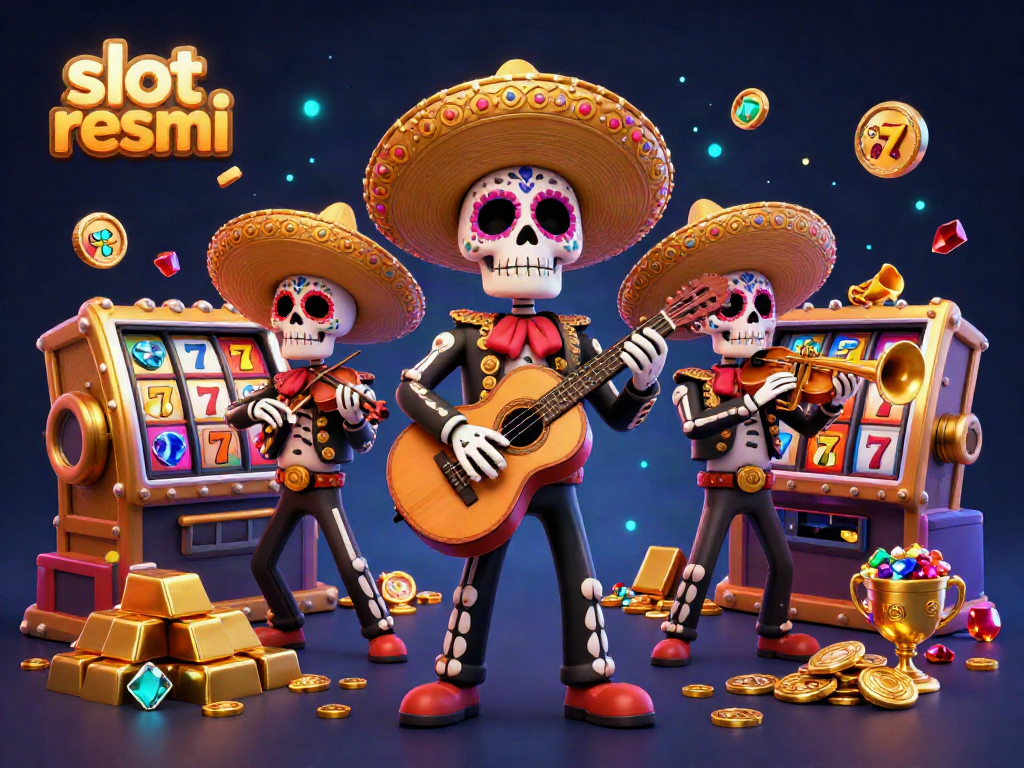 Join the fun with slot resmi as a mariachi band celebrates a jackpot in a vibrant casino!