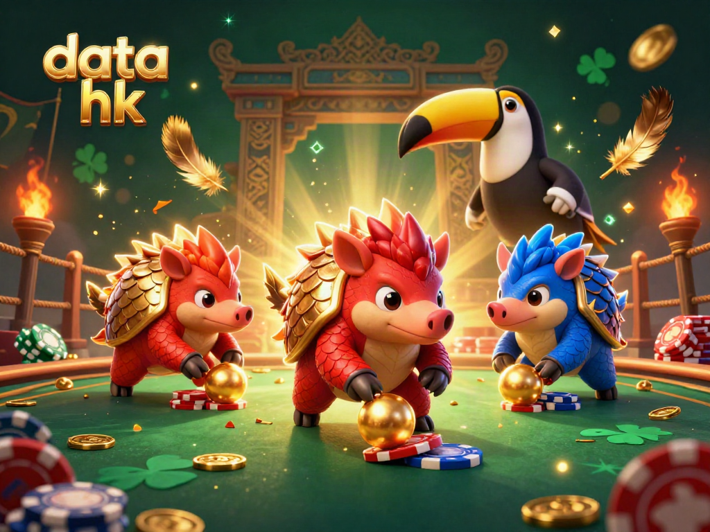 Menggulung bola emas dalam permainan kasino, mendapatkan data hk terbaru dengan pangolin petarung.