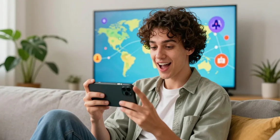 Engaging in a pink chat video conversation showcasing global connectivity and personal connection.