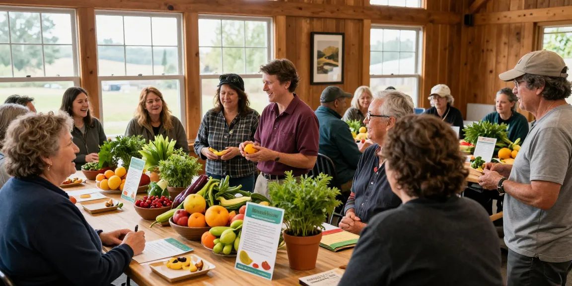 Community gathering at springshall.org exploring local food cooperatives, vibrant atmosphere.