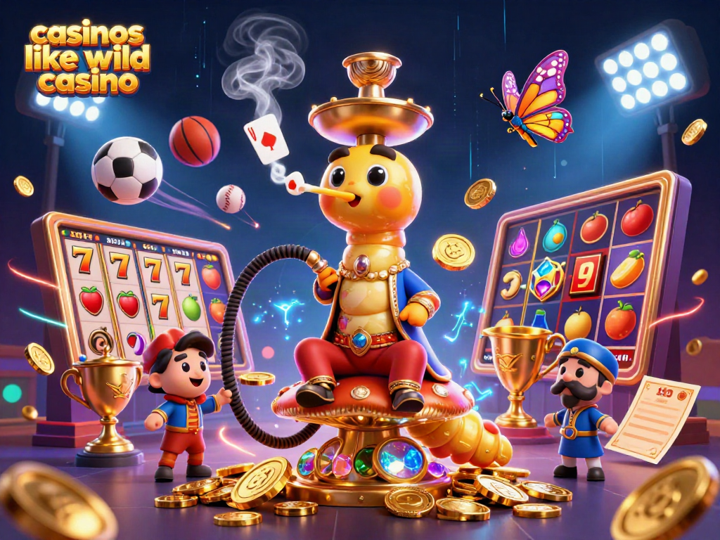 Experience the excitement of casinos like wild casino with this vibrant, dynamic casino scene.