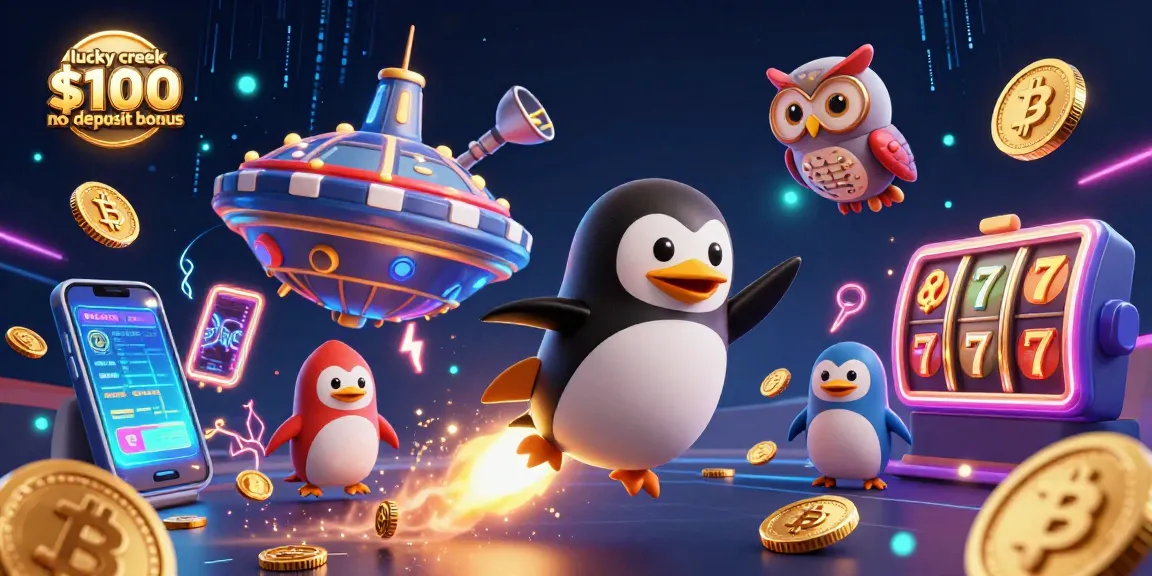 Claim the lucky creek $100 no deposit bonus while enjoying the thrilling cartoon-style casino adventure.