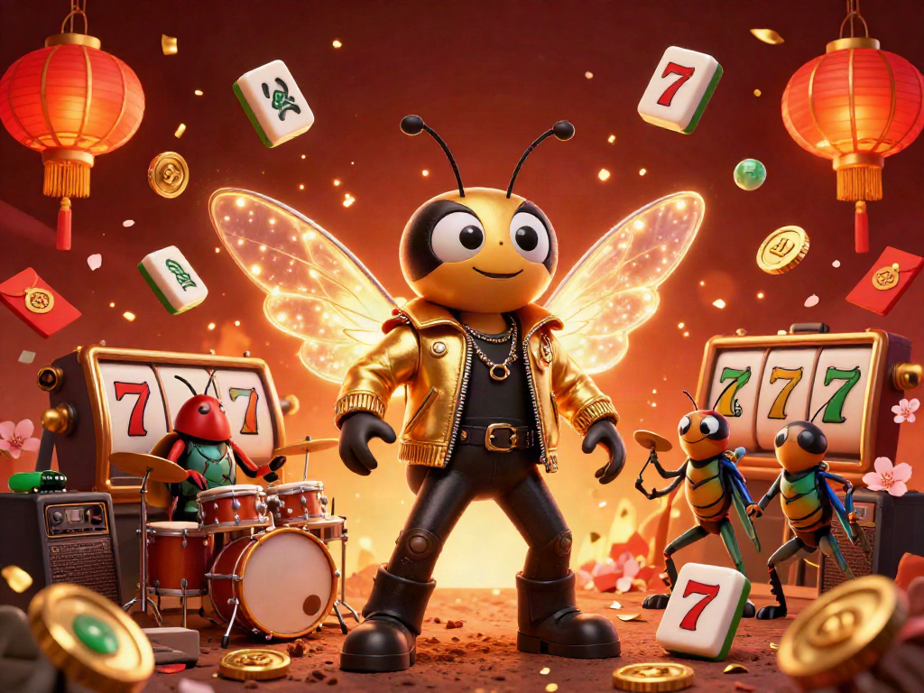 Experience the excitement of Situs slot with dynamic characters and vibrant casino elements in an engaging 3D illustration.