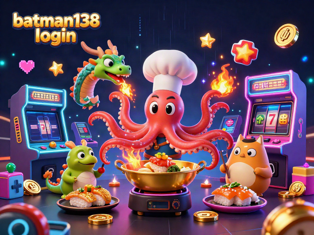 Experience thrilling gameplay with batman138 login in this dynamic casino scene featuring colorful characters.
