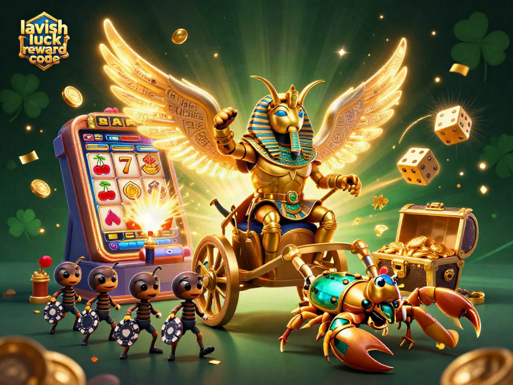 Engage in casino adventures with lavish luck reward code amidst bursting jackpots and gold coins.