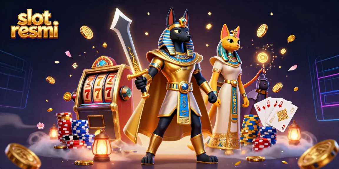 Experience the excitement of slot resmi with ancient Egyptian warriors and dazzling casino elements.