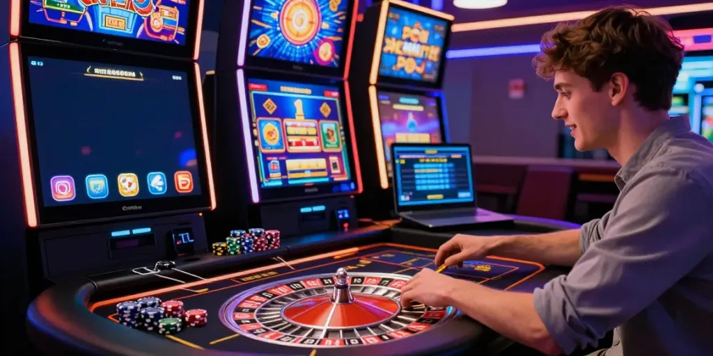 Engaging online gaming experience with psgslot gameplay and vibrant casino atmosphere.
