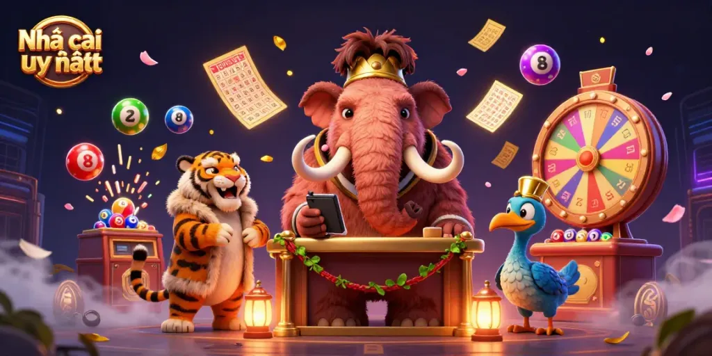 Engage with Nhà cái uy tín for dynamic lottery and gaming excitement in a vibrant casino scene.