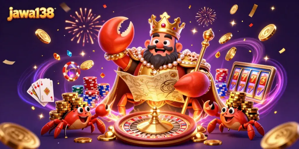 Experience the dynamic gaming world of jawa138 with vibrant characters and casino elements.