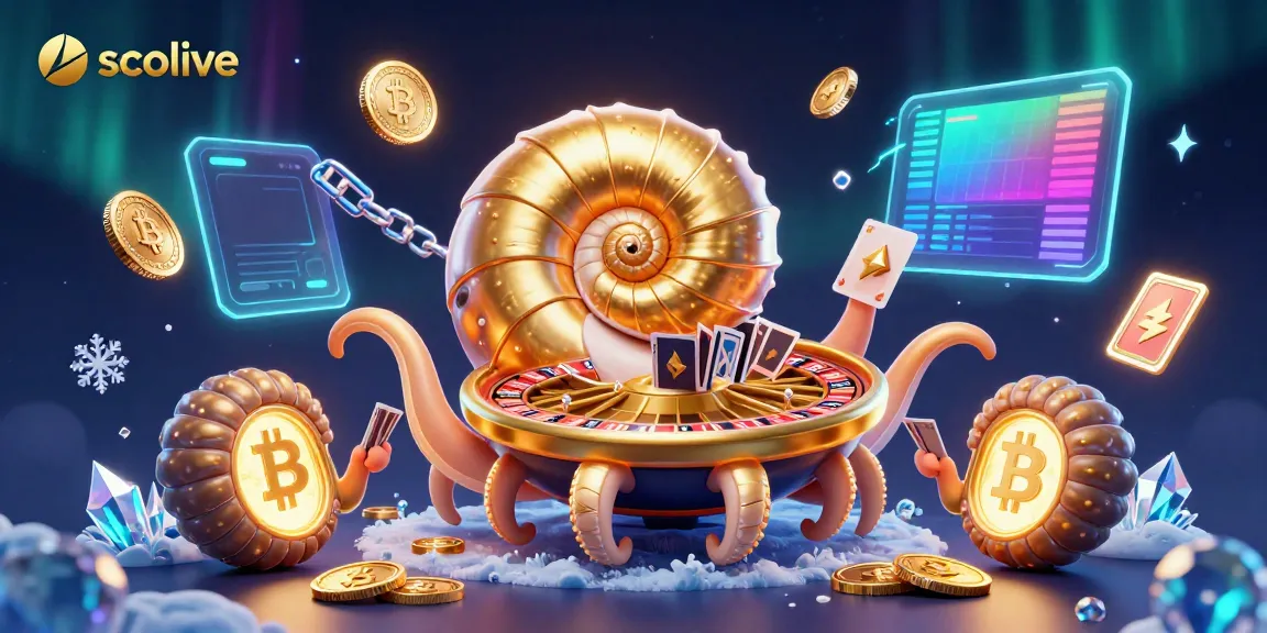 Socolive showcases live gambling action with a magical nautilus and casino elements for an engaging experience.